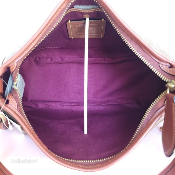 COACH Cary Signature Canvas & Calf Leather w Convertible Straps Crossbody 🎈$238 - Picture 13 of 16